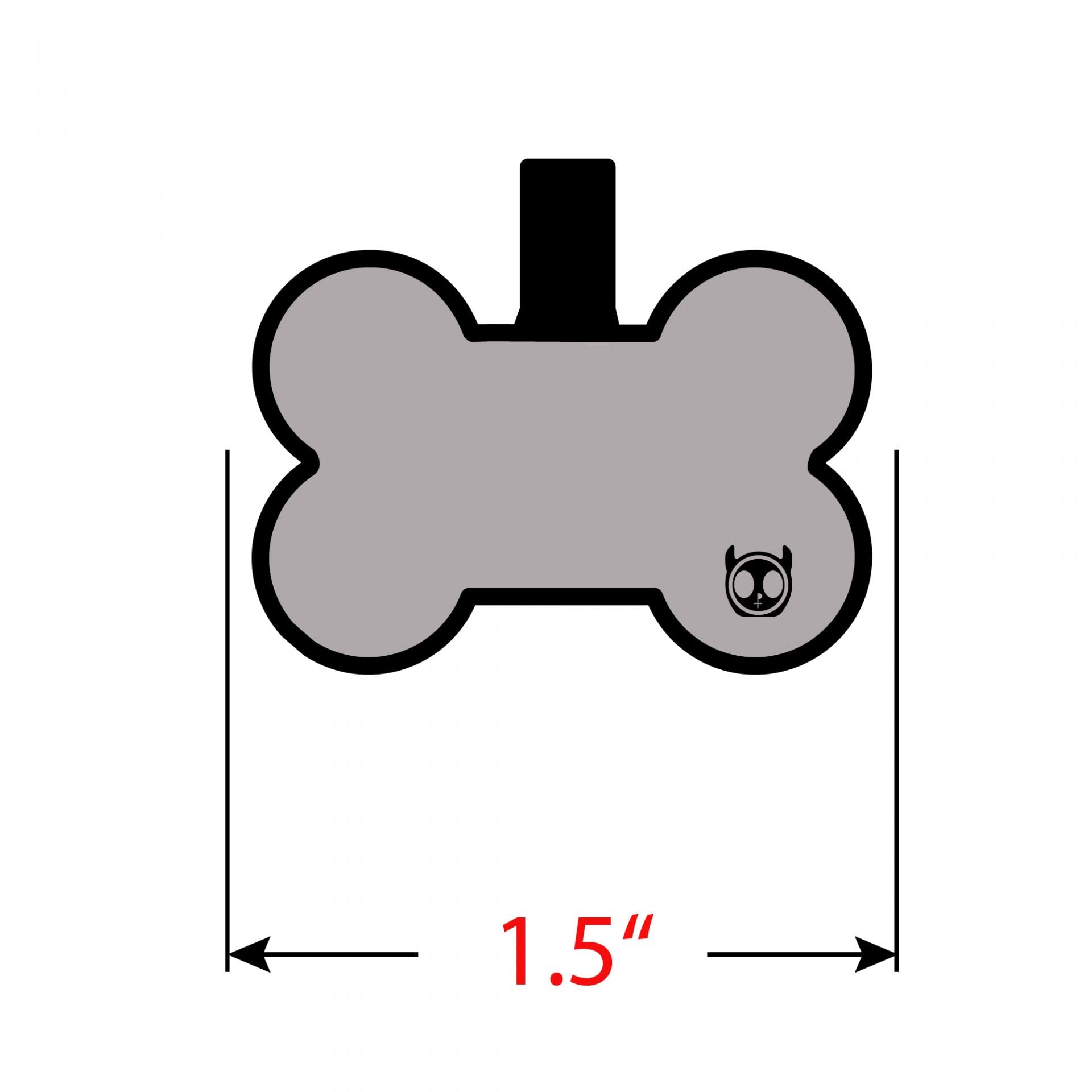 Silent Silicone Dog Tag Personalized Deep Engraved Durable