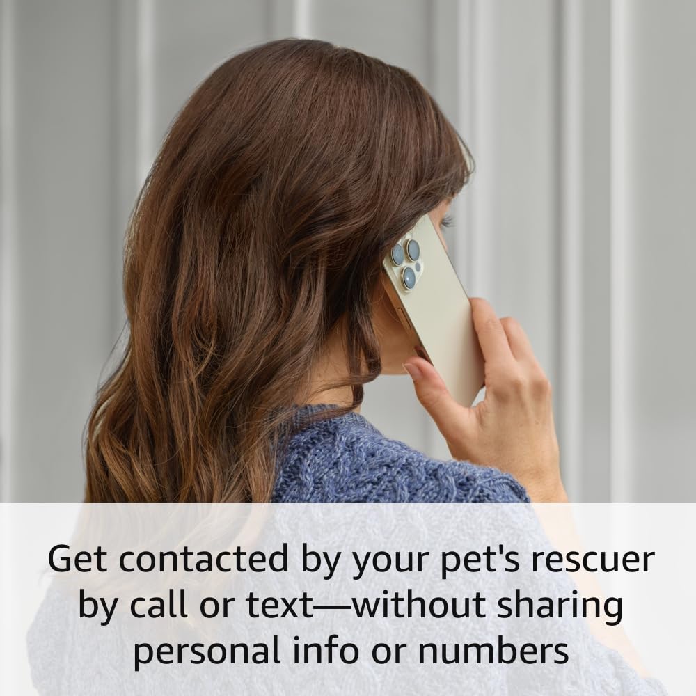 QR Code Pet Tag Ring with Real-Time Alerts No Subscription