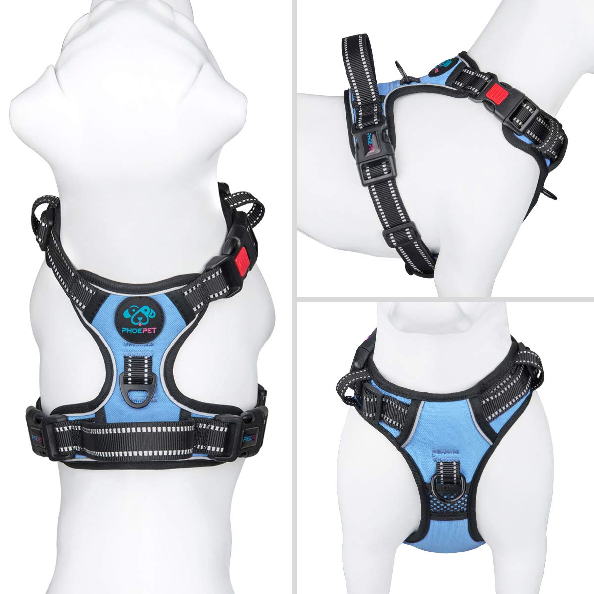 No Pull Dog Harness Reflective Adjustable with Handle