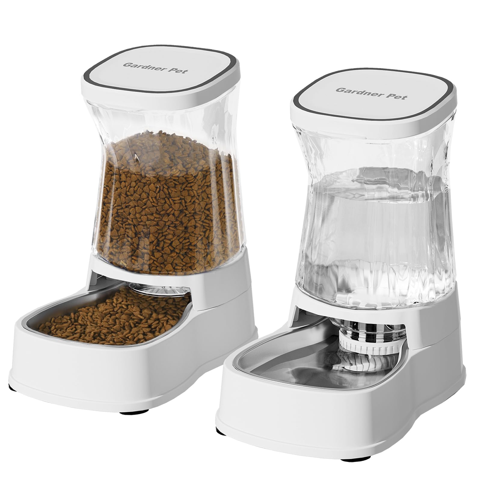 Automatic Dog Water Dispenser Stainless Steel Gravity Feeder