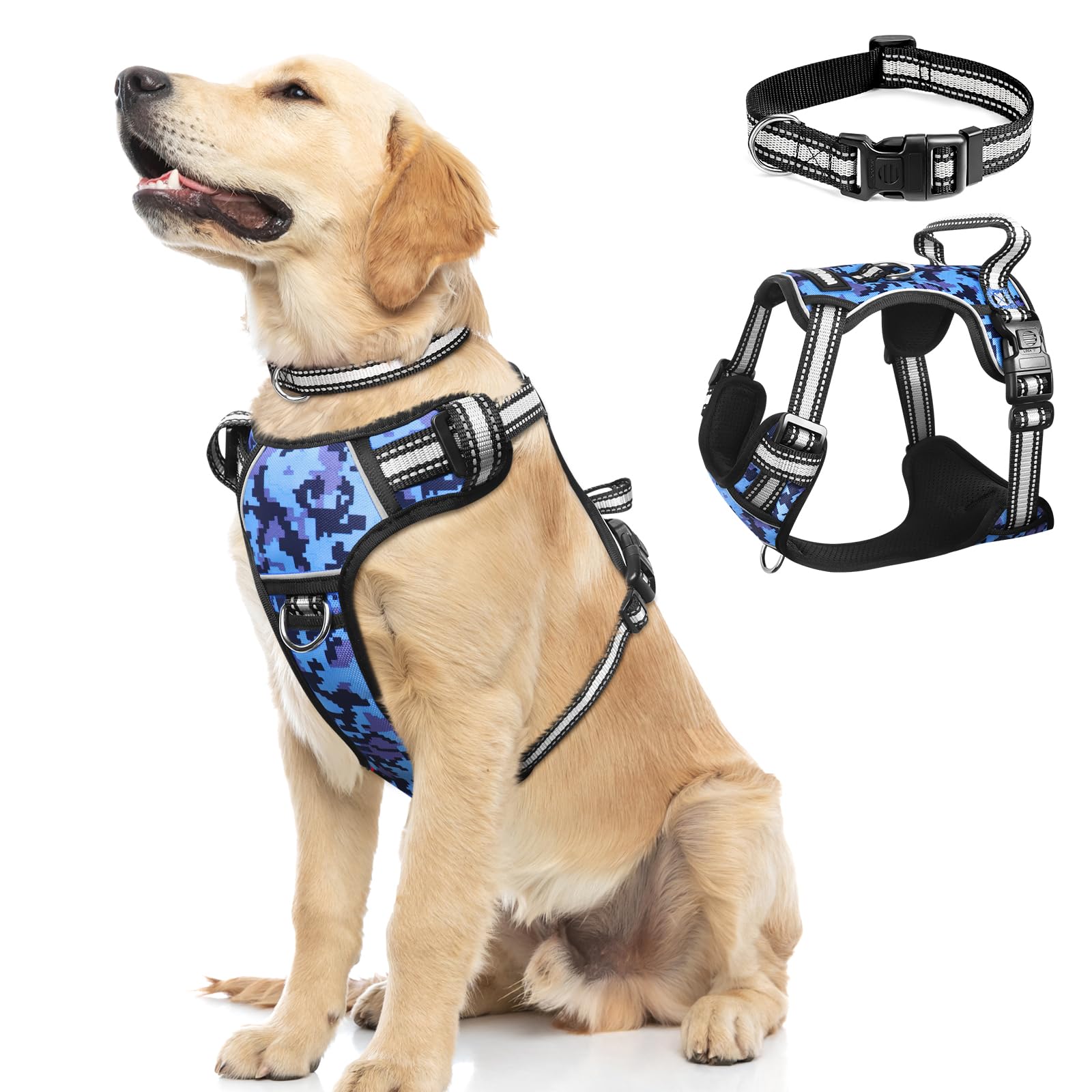 No Pull Dog Harness Reflective Adjustable with Handle