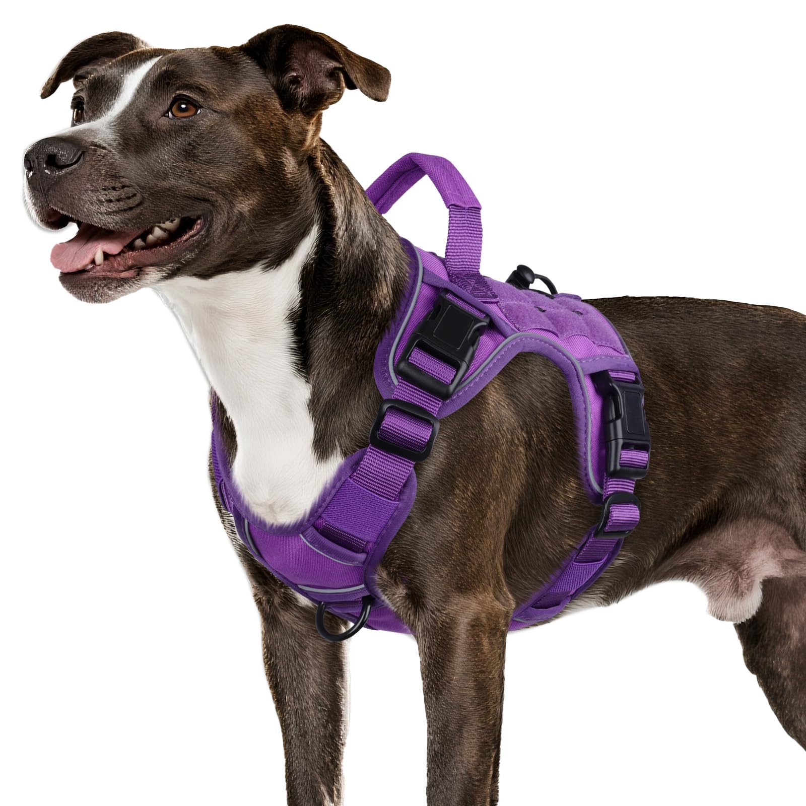 Heavy Duty Tactical Dog Harness Reflective Adjustable Vest