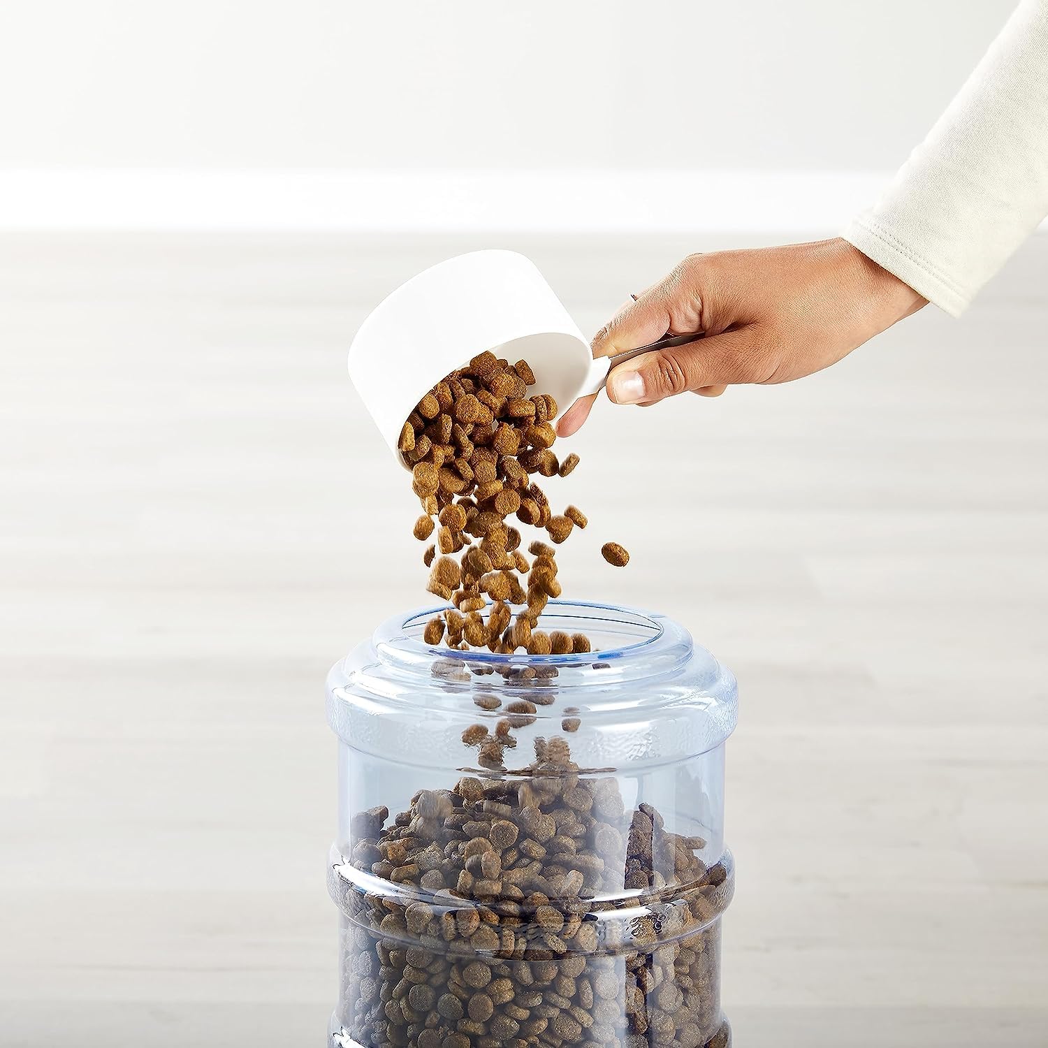 Amazon Basics Gravity Pet Food Feeder and Water Dispensers