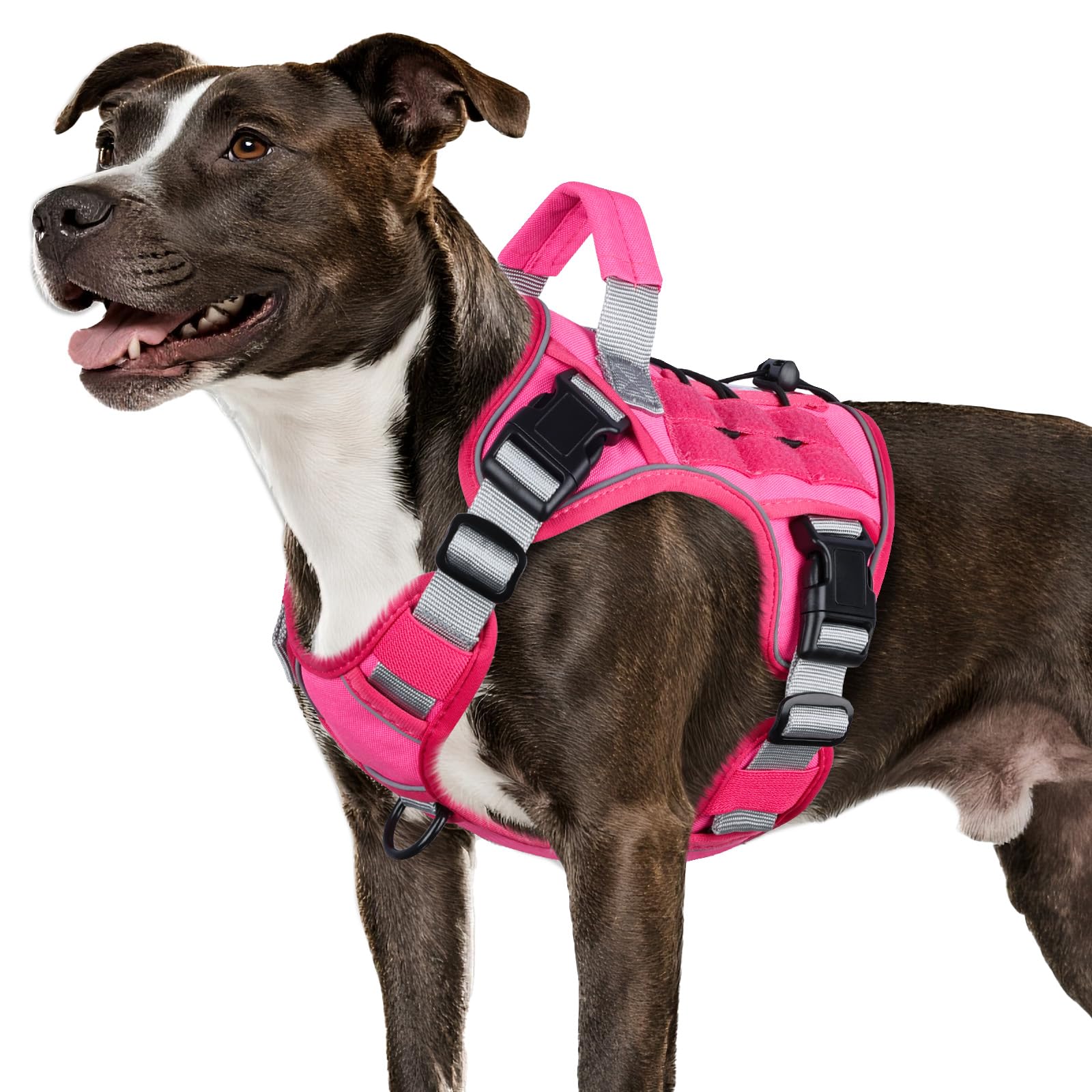 Heavy Duty Tactical Dog Harness Reflective Adjustable Vest