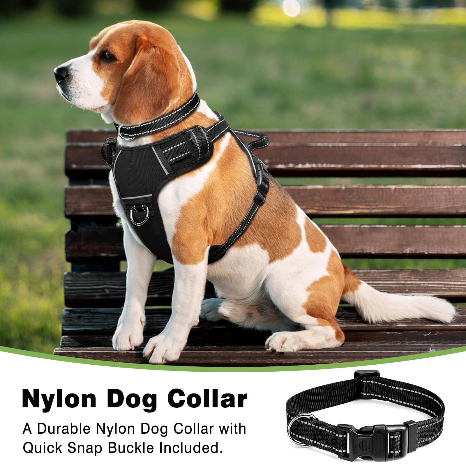 No Pull Dog Harness Reflective Adjustable with Handle