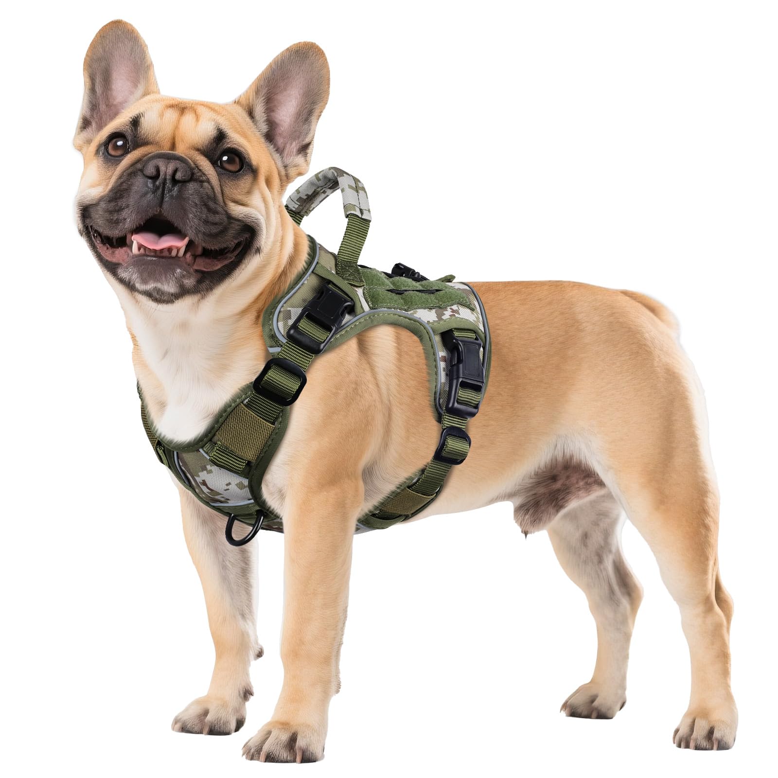 Heavy Duty Tactical Dog Harness Reflective Adjustable Vest