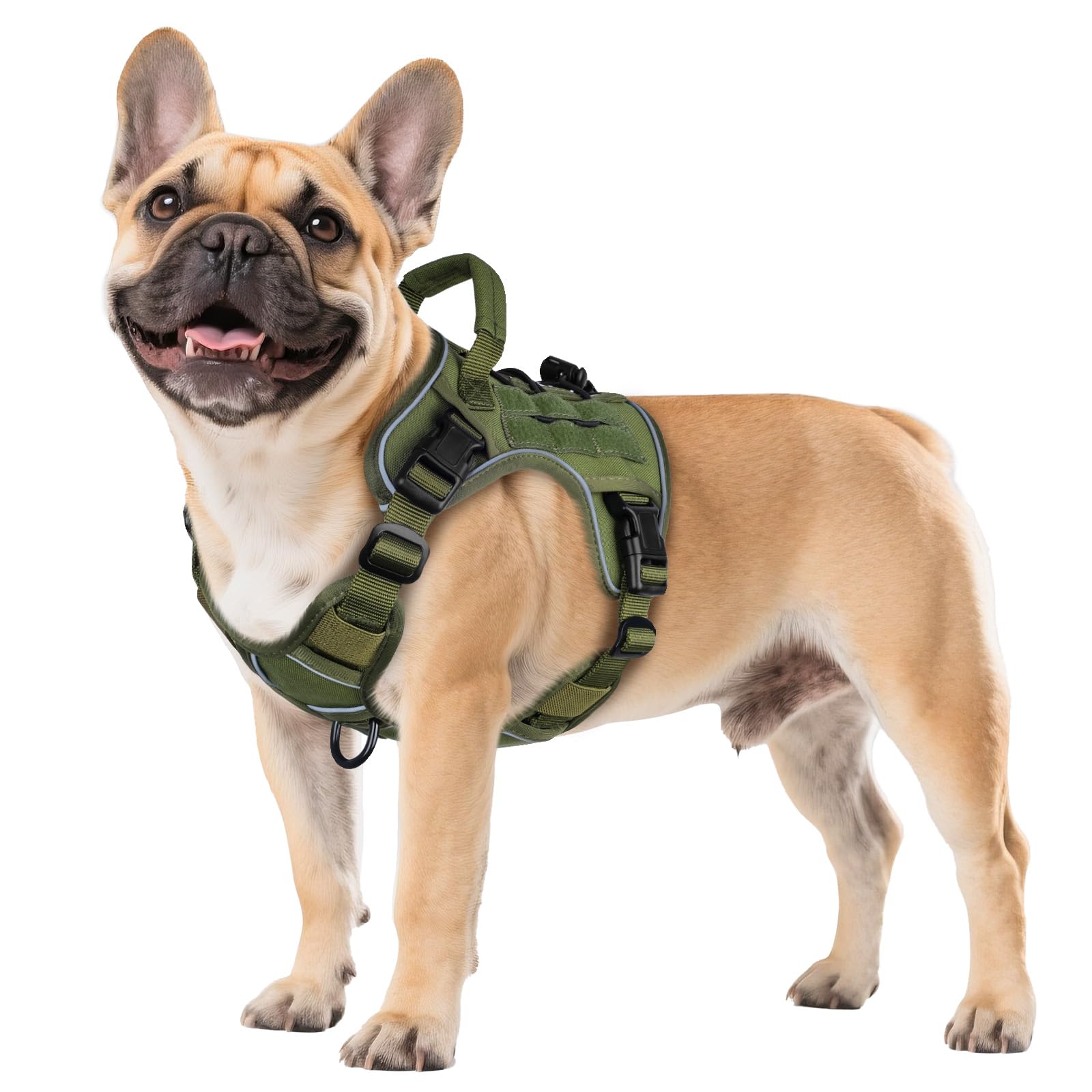 Heavy Duty Tactical Dog Harness Reflective Adjustable Vest