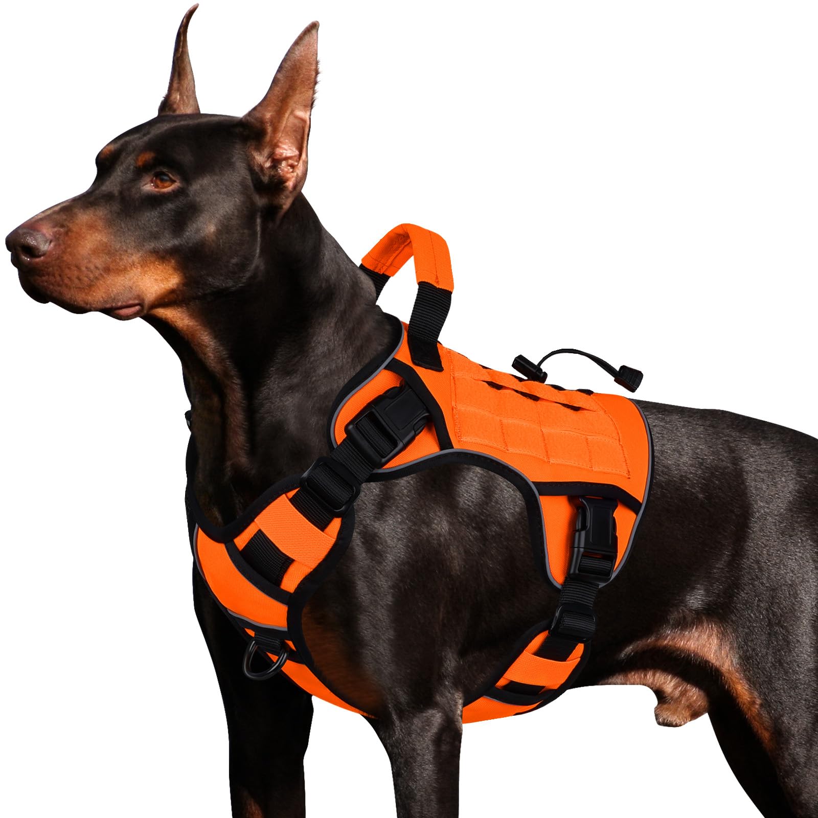 Heavy Duty Tactical Dog Harness Reflective Adjustable Vest