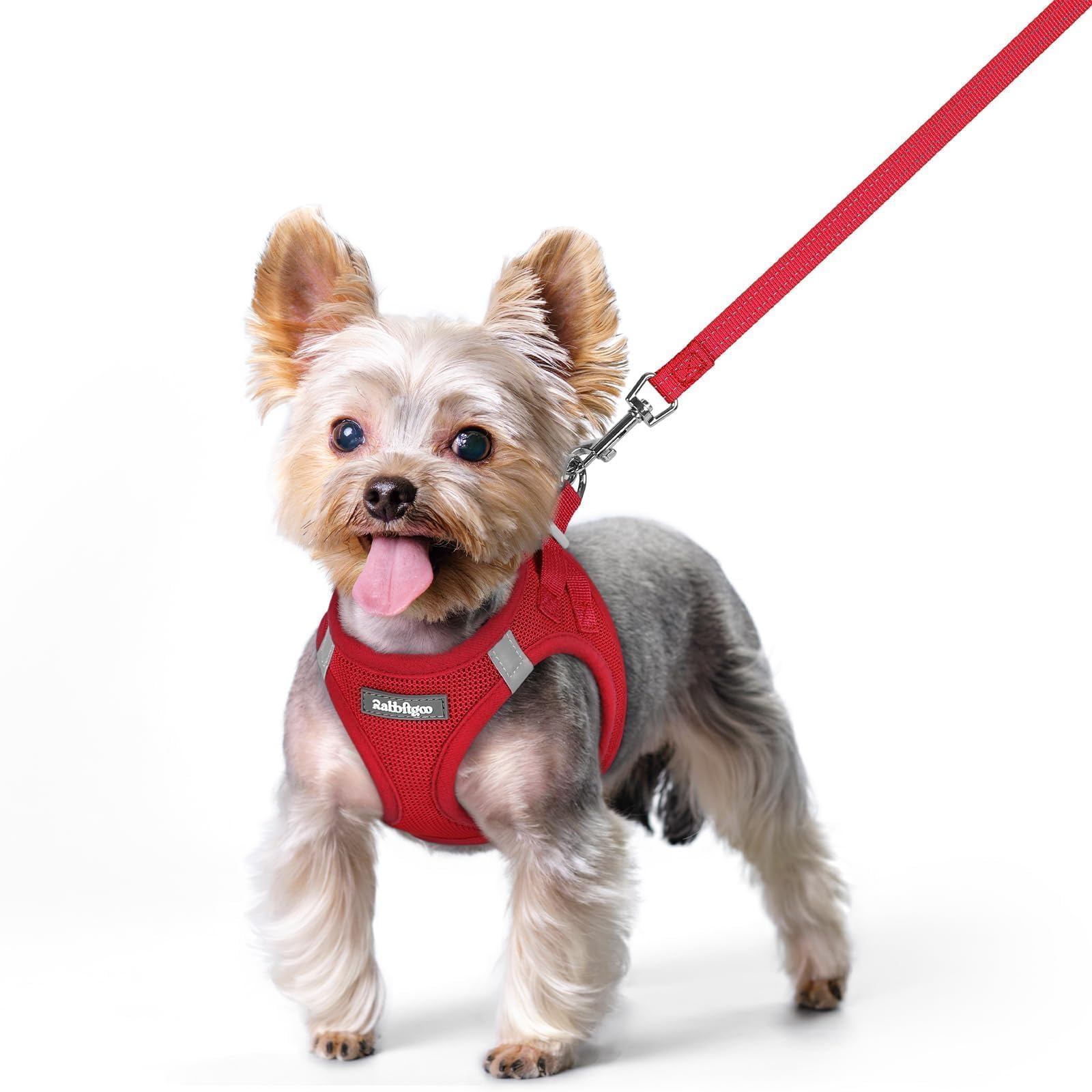 Soft Mesh Dog Harness and Leash Set Reflective Lightweight