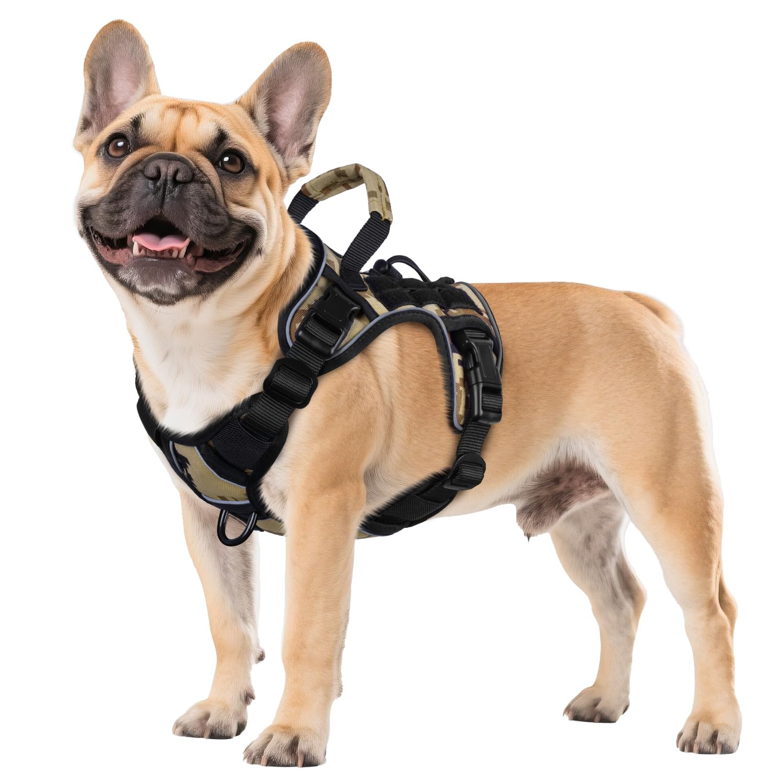 Heavy Duty Tactical Dog Harness Reflective Adjustable Vest