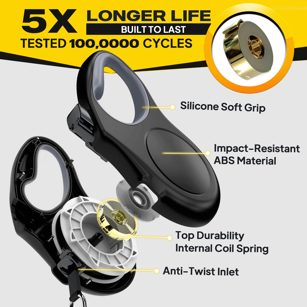 Retractable Dog Leash 16ft Heavy Duty One-Hand Brake