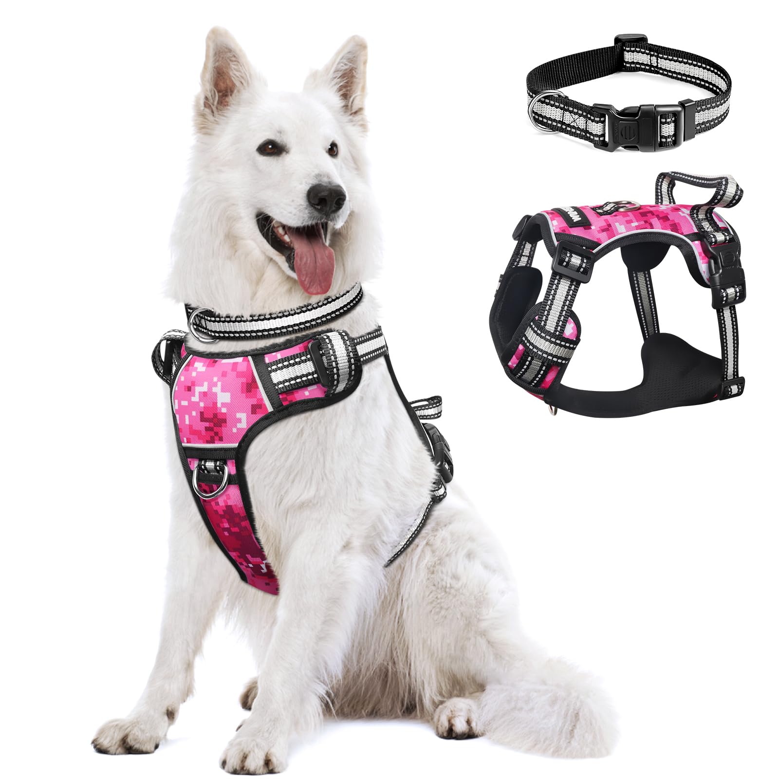 No Pull Dog Harness Reflective Adjustable with Handle
