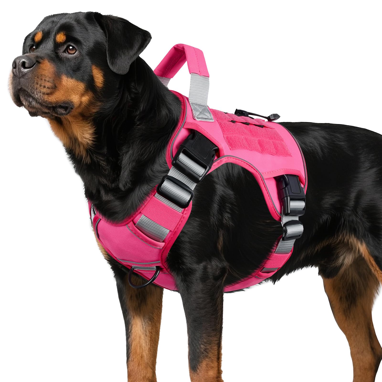 Heavy Duty Tactical Dog Harness Reflective Adjustable Vest