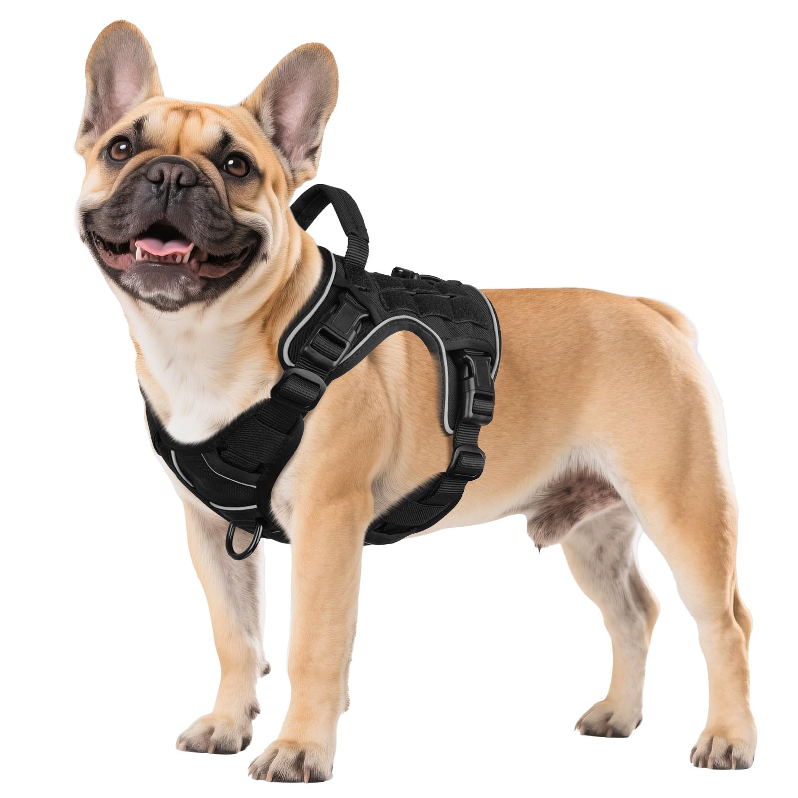 Heavy Duty Tactical Dog Harness Reflective Adjustable Vest