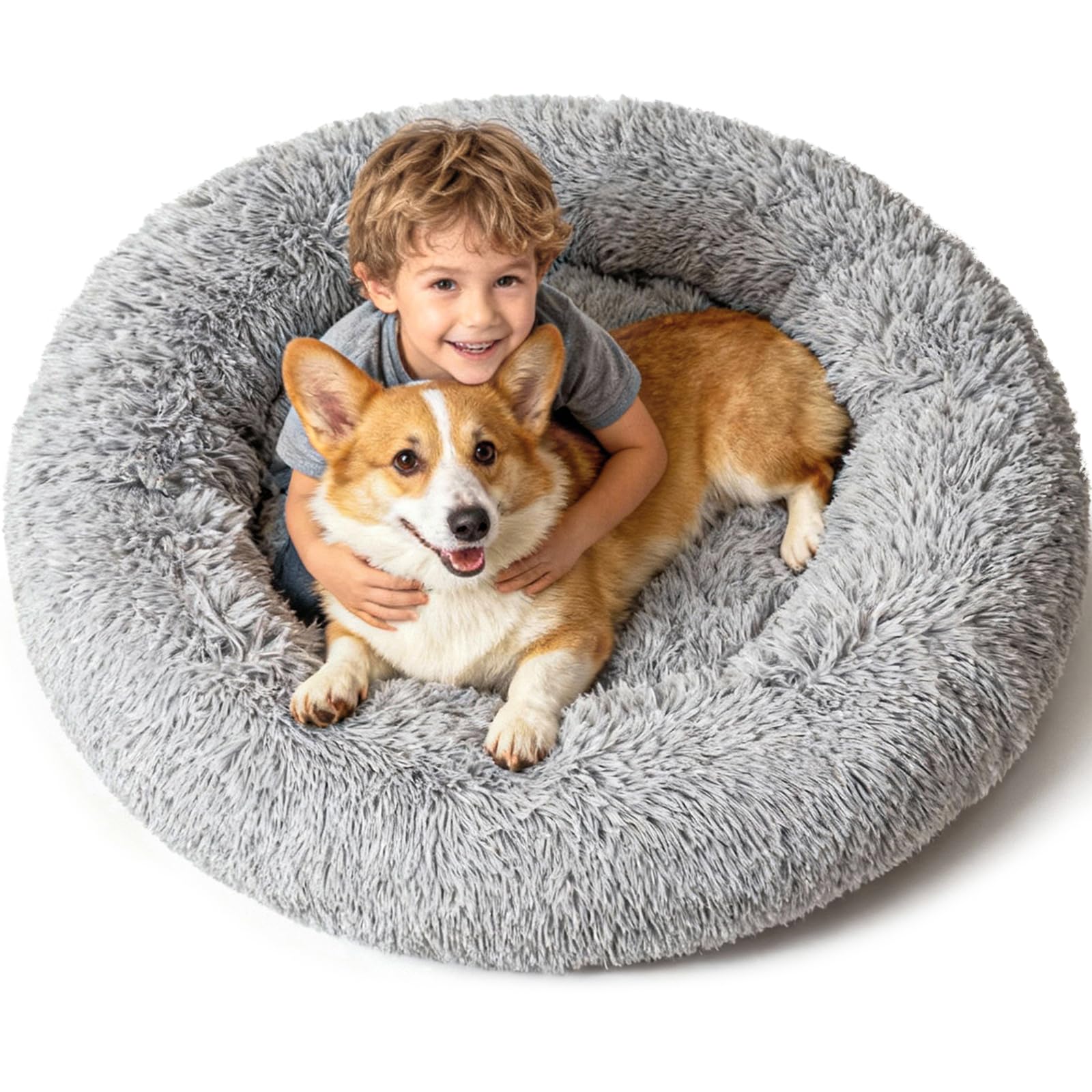 Large Orthopedic Dog Bed Cooling Gel Washable Cover