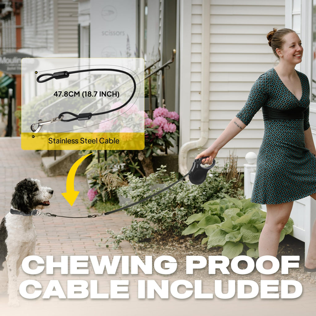 Retractable Dog Leash 16ft Heavy Duty One-Hand Brake