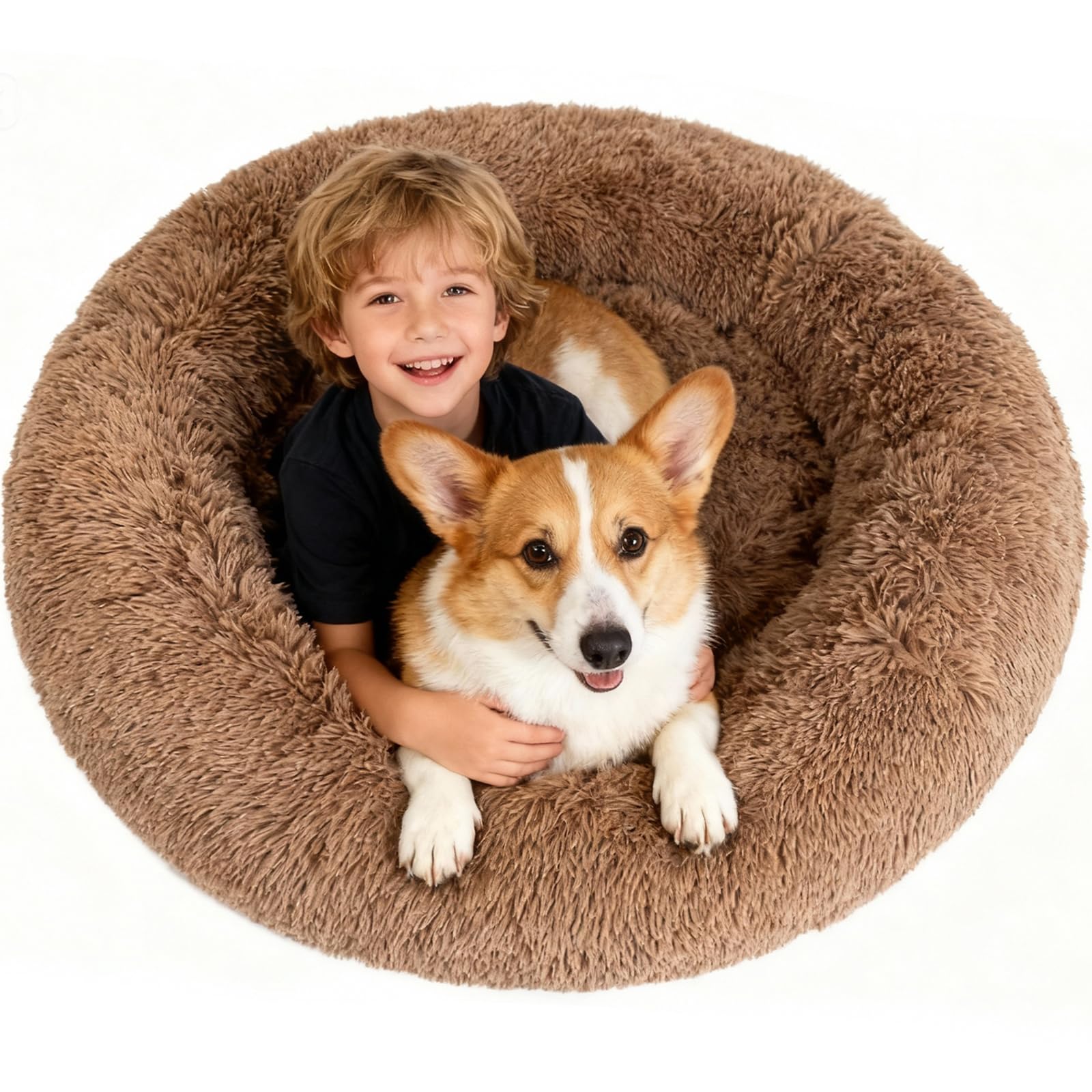 Large Orthopedic Dog Bed Cooling Gel Washable Cover
