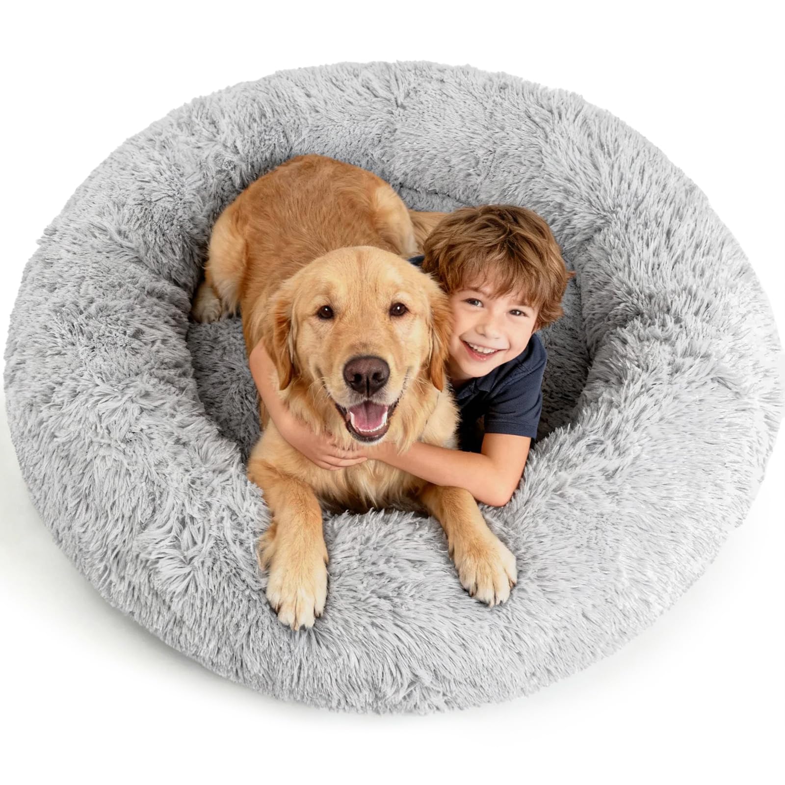 Large Orthopedic Dog Bed Cooling Gel Washable Cover